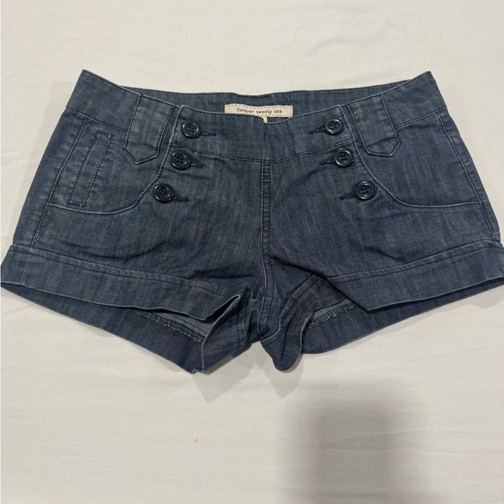 Forever 21 Dark Blue Jean Shorts